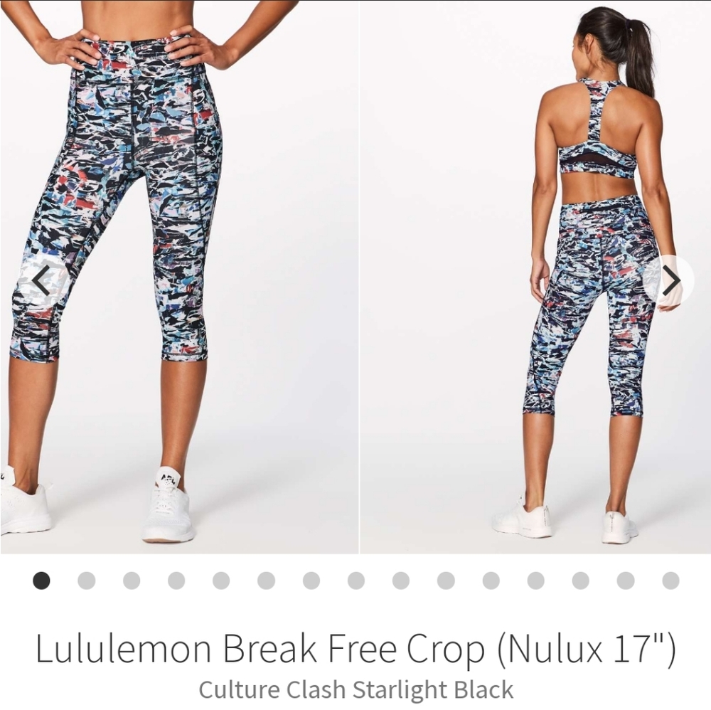 Lululemon Break Free Crop - Nulux 17"